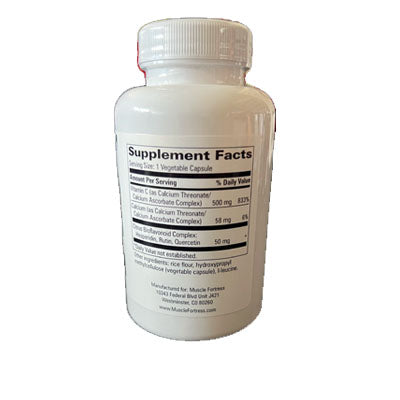 muscle fortress recovery c nutrition label